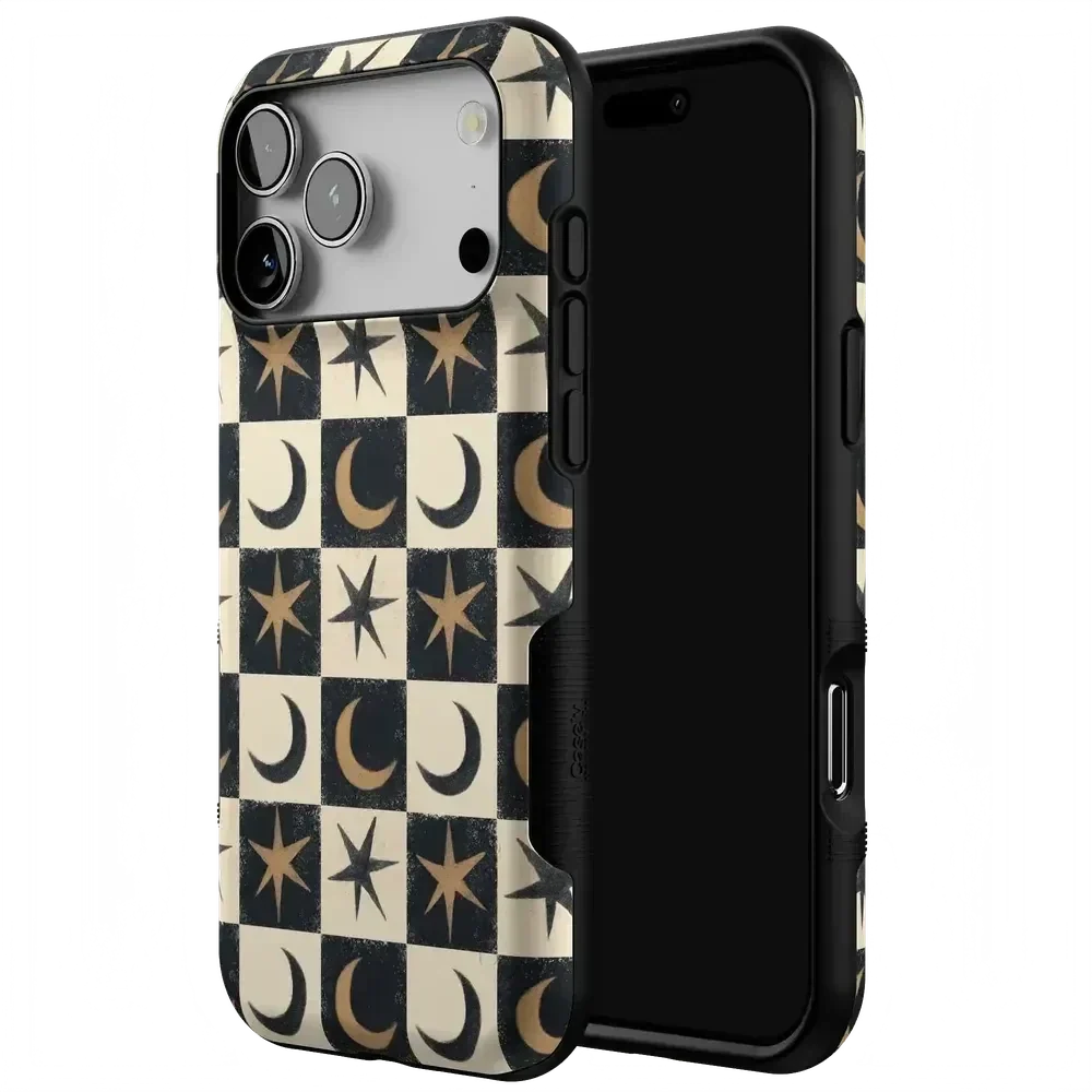 Mystic Moonstar | Black Celestial Case Phone Case get.casely