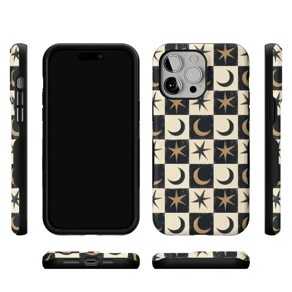 Mystic Moonstar | Black Celestial Case Phone Case get.casely