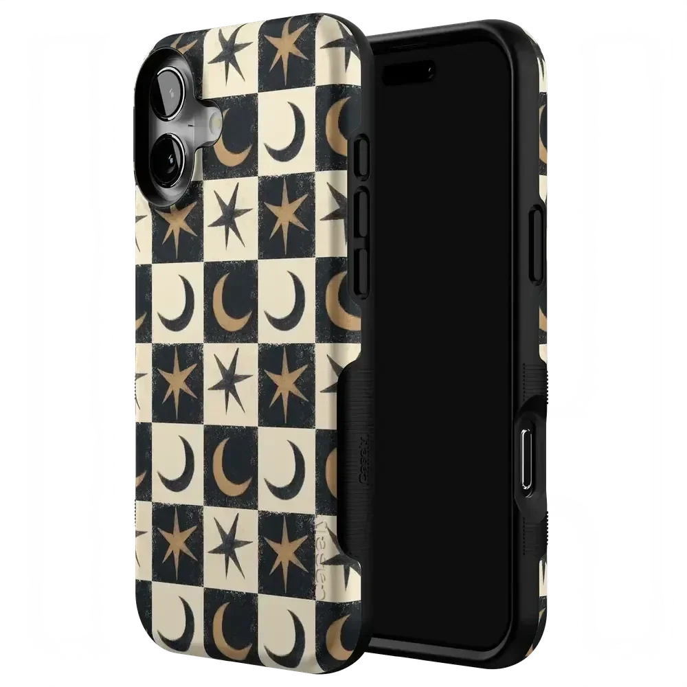 Mystic Moonstar | Black Celestial Case Phone Case get.casely