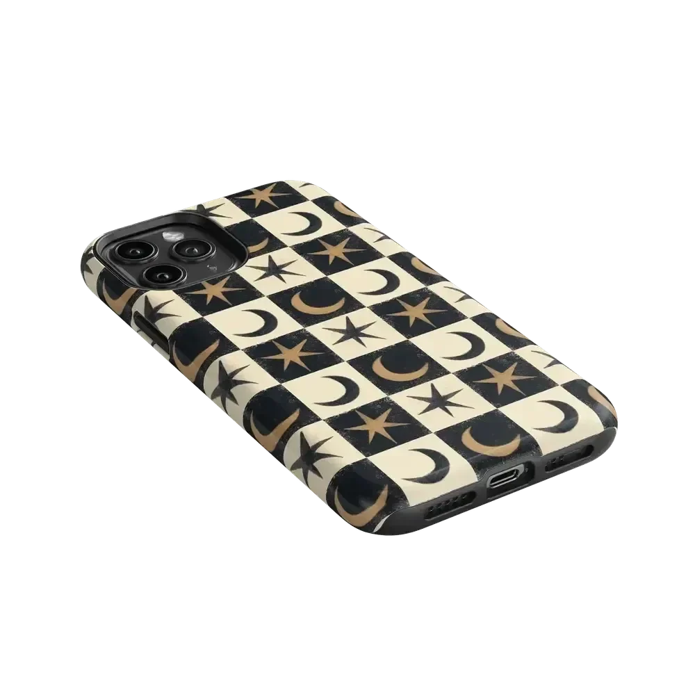 Mystic Moonstar | Black Celestial Case Phone Case get.casely
