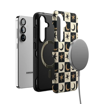 Mystic Moonstar | Black Celestial Case Phone Case get.casely