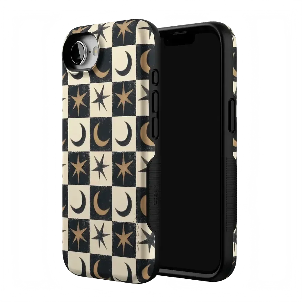Mystic Moonstar | Black Celestial Case Phone Case get.casely