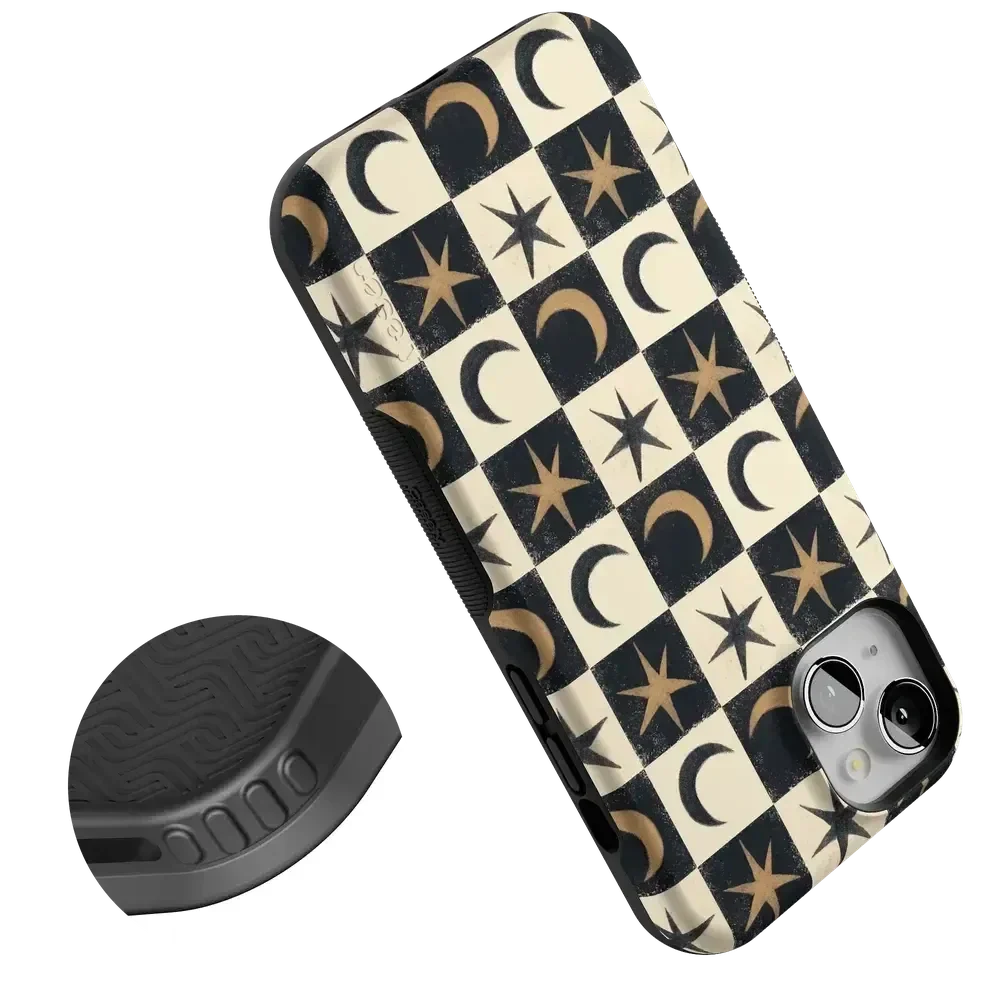 Mystic Moonstar | Black Celestial Case Phone Case get.casely