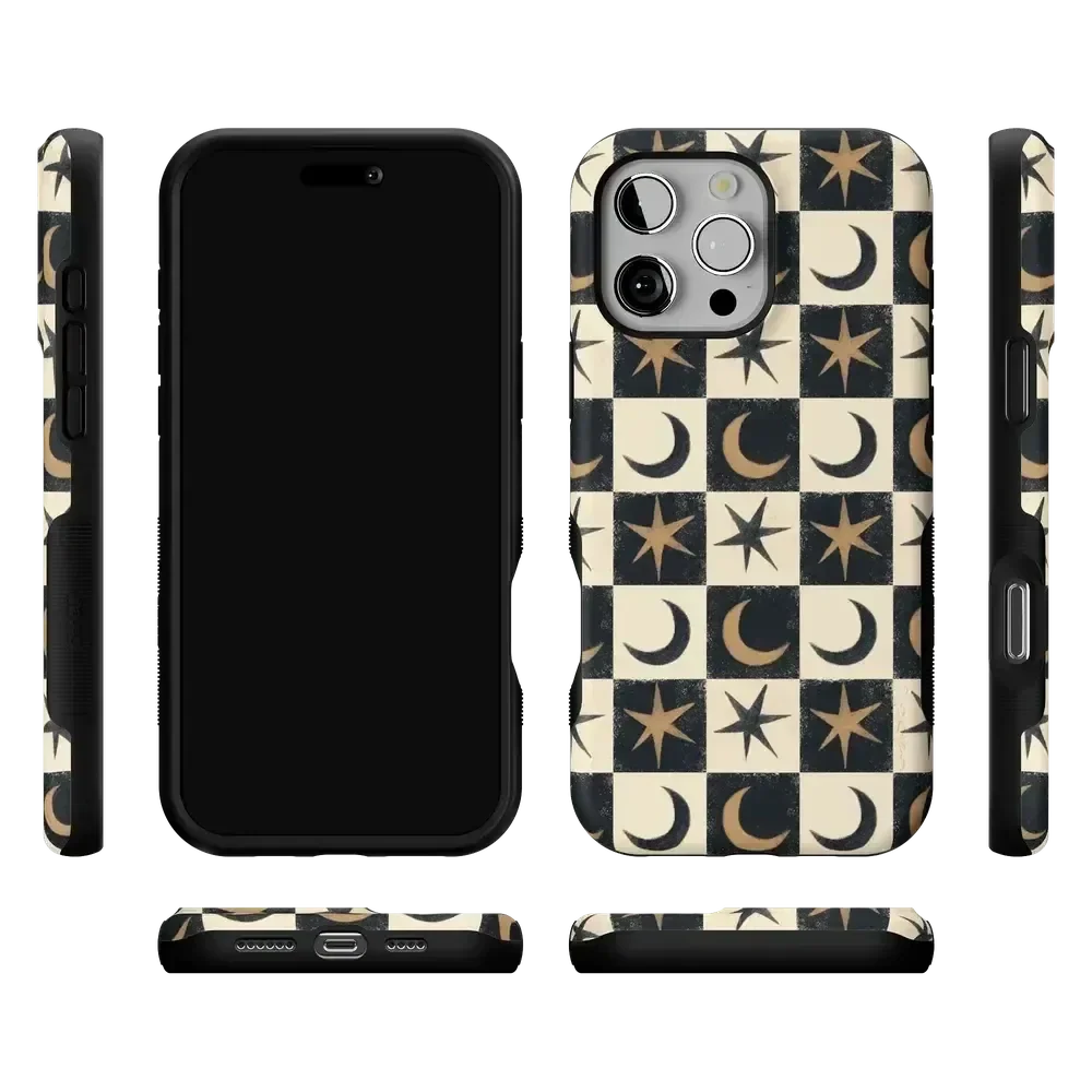 Mystic Moonstar | Black Celestial Case Phone Case get.casely