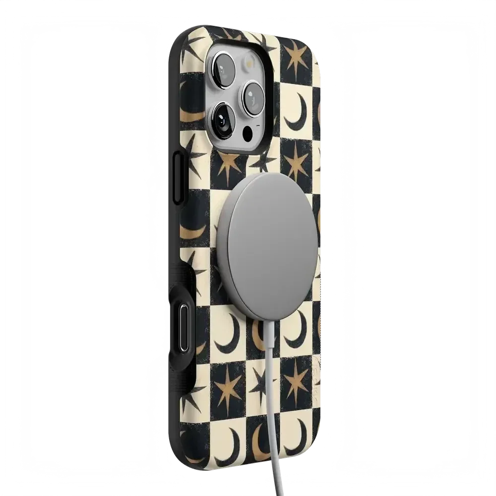 Mystic Moonstar | Black Celestial Case Phone Case get.casely