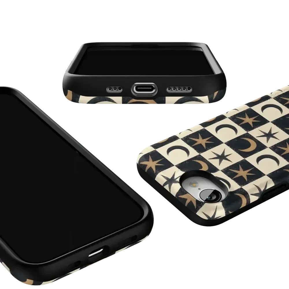 Mystic Moonstar | Black Celestial Case Phone Case get.casely