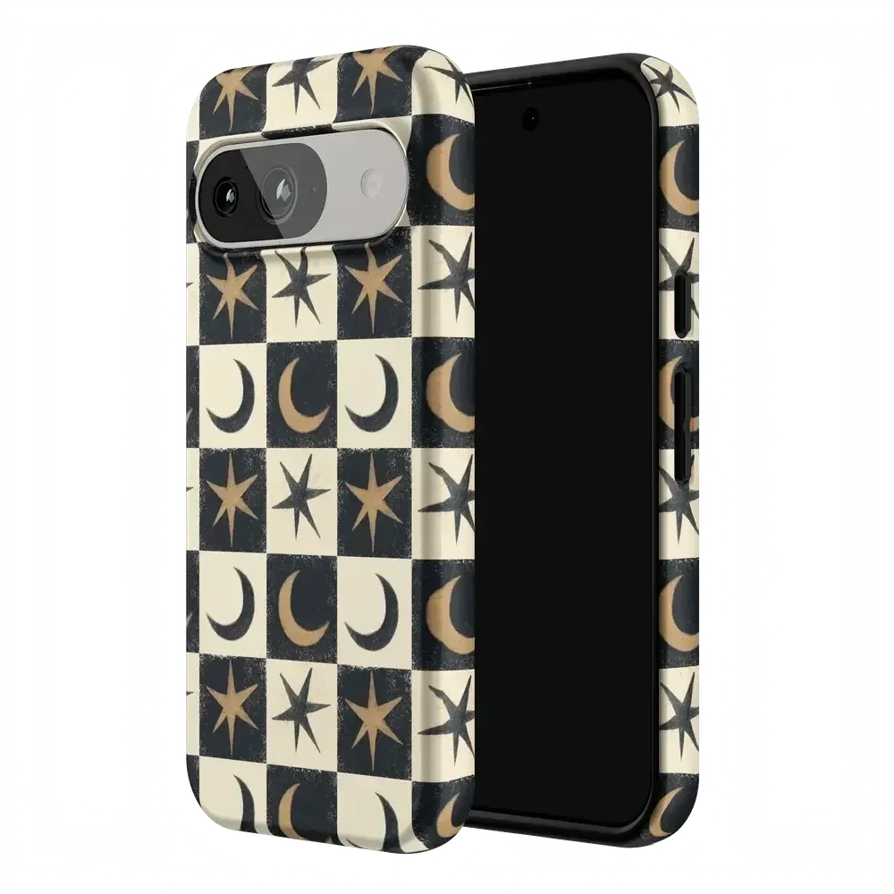 Mystic Moonstar | Black Celestial Case Phone Case get.casely