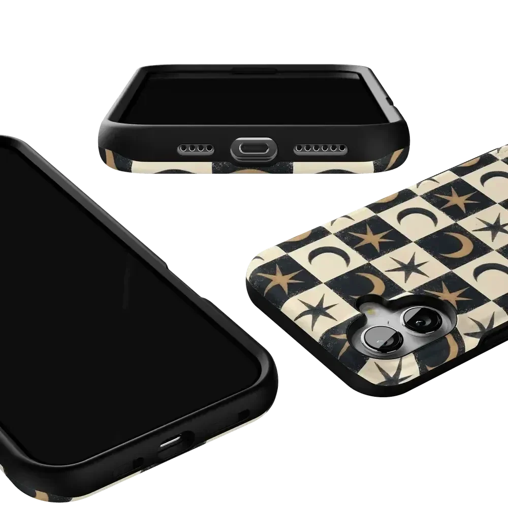 Mystic Moonstar | Black Celestial Case Phone Case get.casely
