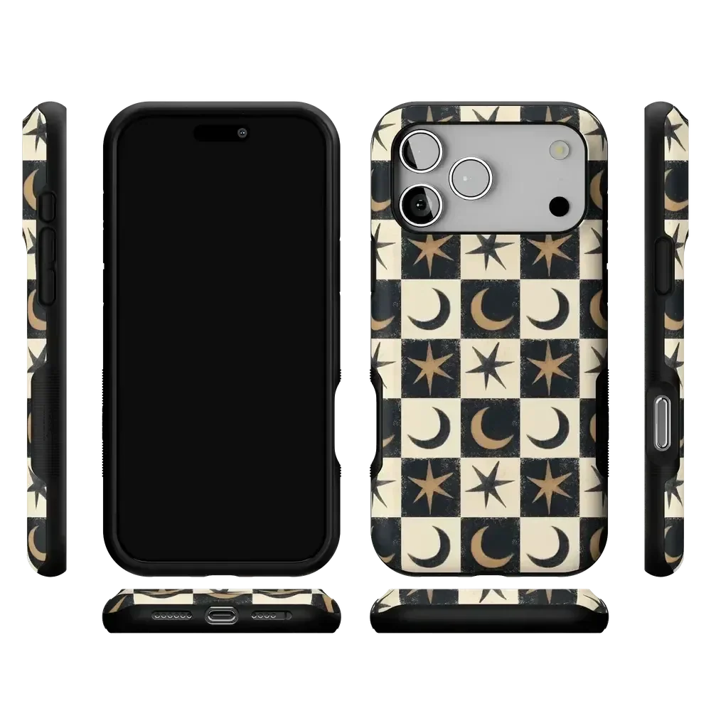 Mystic Moonstar | Black Celestial Case Phone Case get.casely