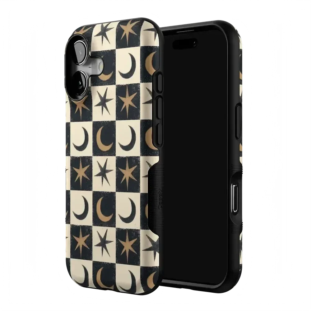 Mystic Moonstar | Black Celestial Case Phone Case get.casely