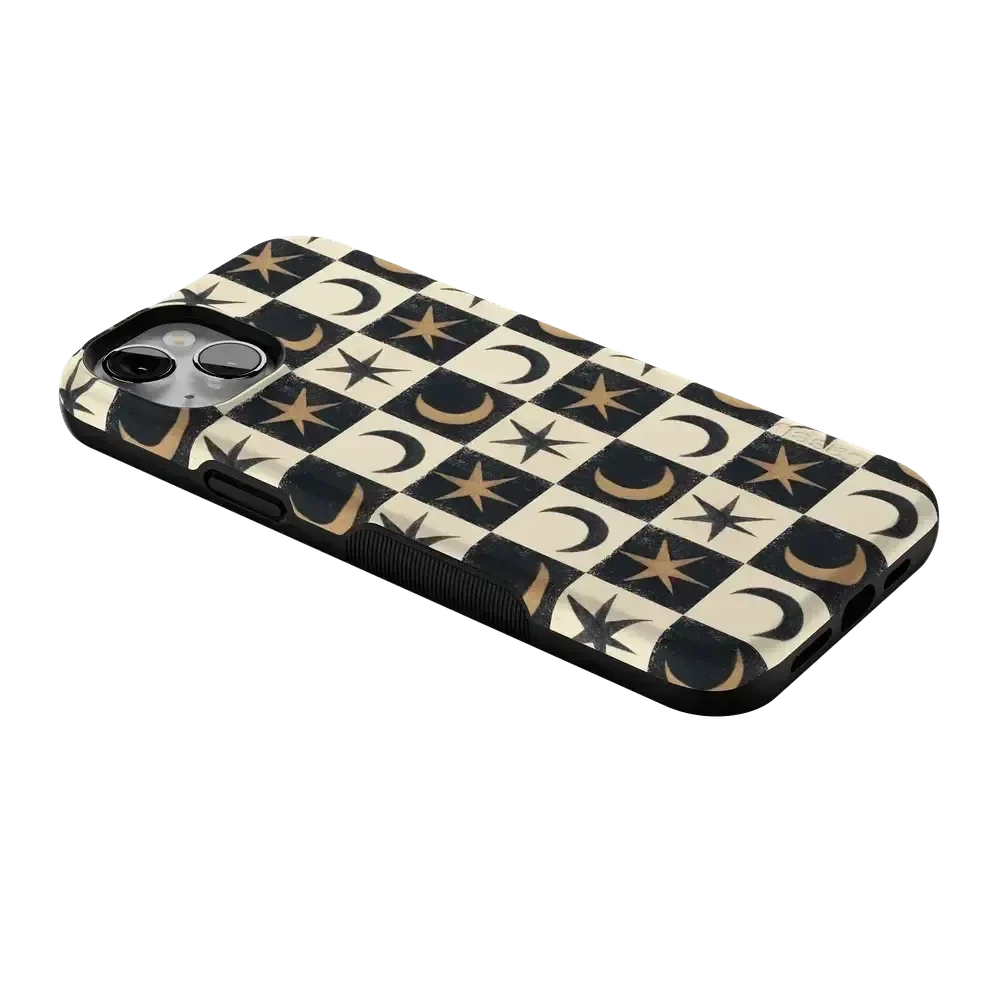Mystic Moonstar | Black Celestial Case Phone Case get.casely