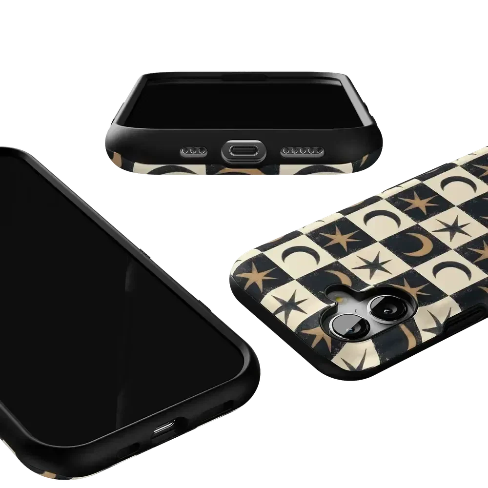 Mystic Moonstar | Black Celestial Case Phone Case get.casely