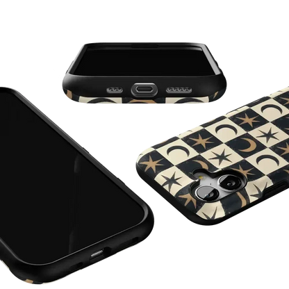 Mystic Moonstar | Black Celestial Case Phone Case get.casely