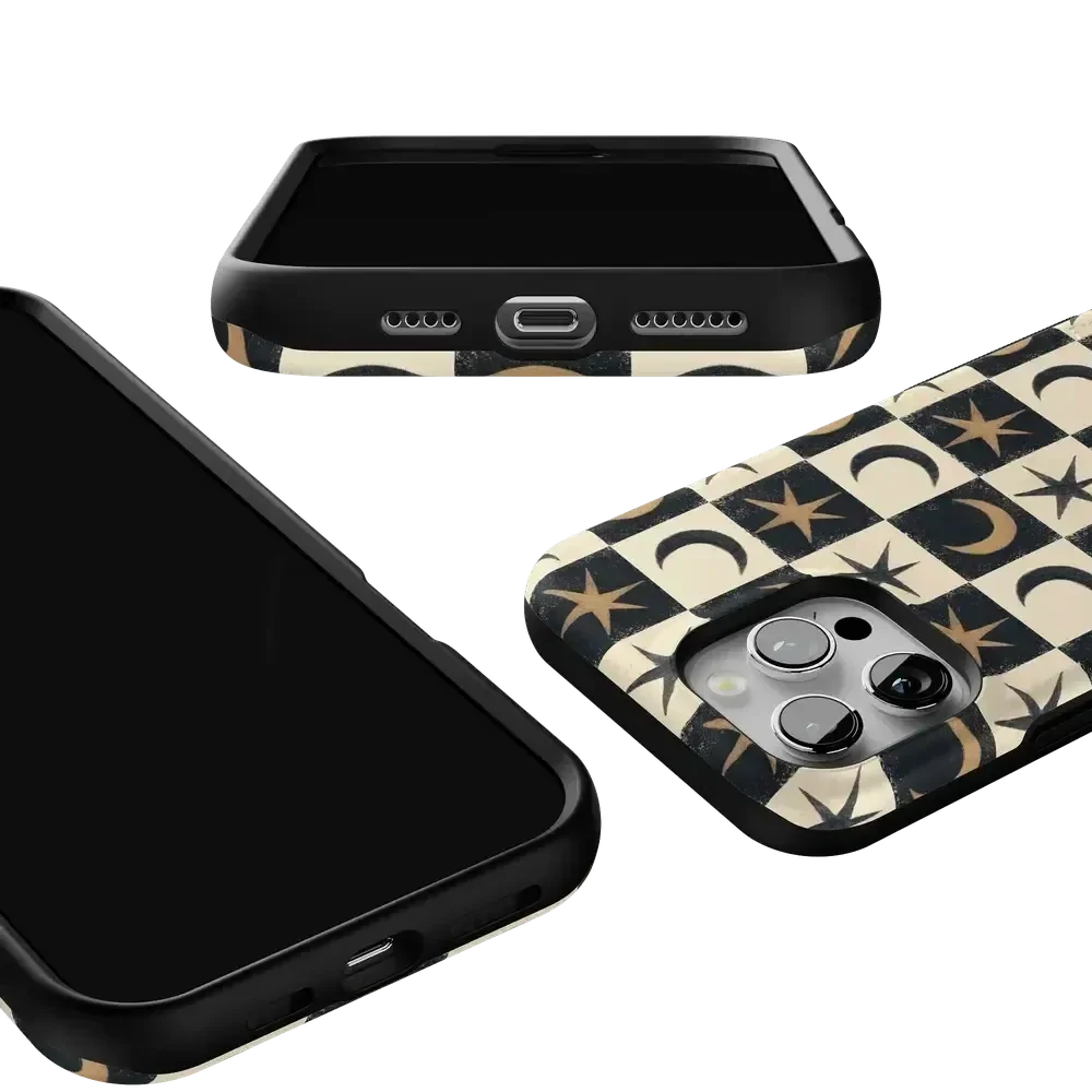 Mystic Moonstar | Black Celestial Case Phone Case get.casely