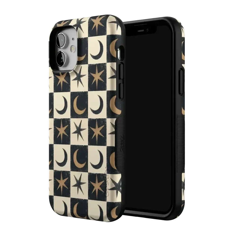 Mystic Moonstar | Black Celestial Case Phone Case get.casely
