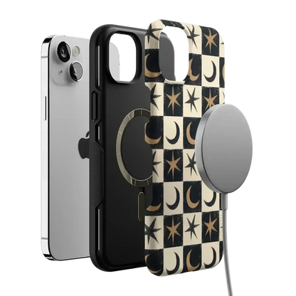Mystic Moonstar | Black Celestial Case Phone Case get.casely