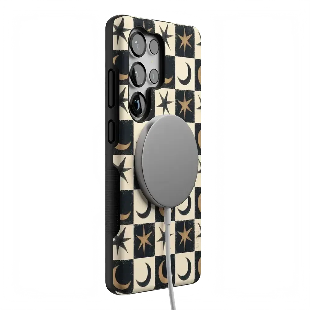 Mystic Moonstar | Black Celestial Case Phone Case get.casely