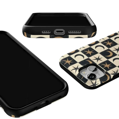 Mystic Moonstar | Black Celestial Case Phone Case get.casely