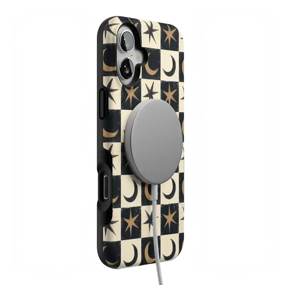 Mystic Moonstar | Black Celestial Case Phone Case get.casely