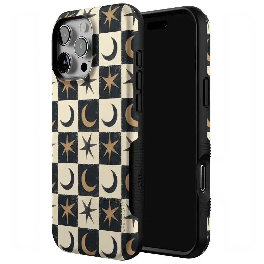 Mystic Moonstar | Black Celestial Case Phone Case get.casely