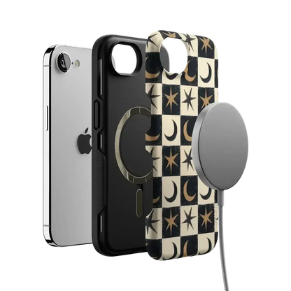 Mystic Moonstar | Black Celestial Case Phone Case get.casely