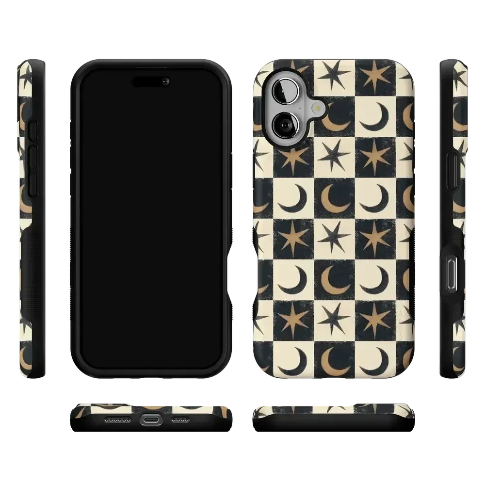 Mystic Moonstar | Black Celestial Case Phone Case get.casely