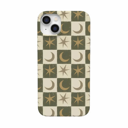 Mystic Moonstar | Green Celestial Case Phone Case get.casely Classic + MagSafe® iPhone 14 Plus