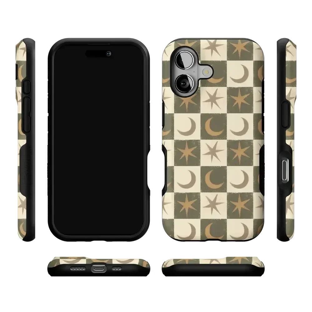 Mystic Moonstar | Green Celestial Case Phone Case get.casely