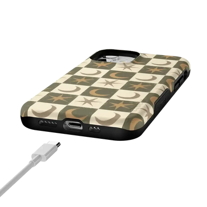 Mystic Moonstar | Green Celestial Case Phone Case get.casely