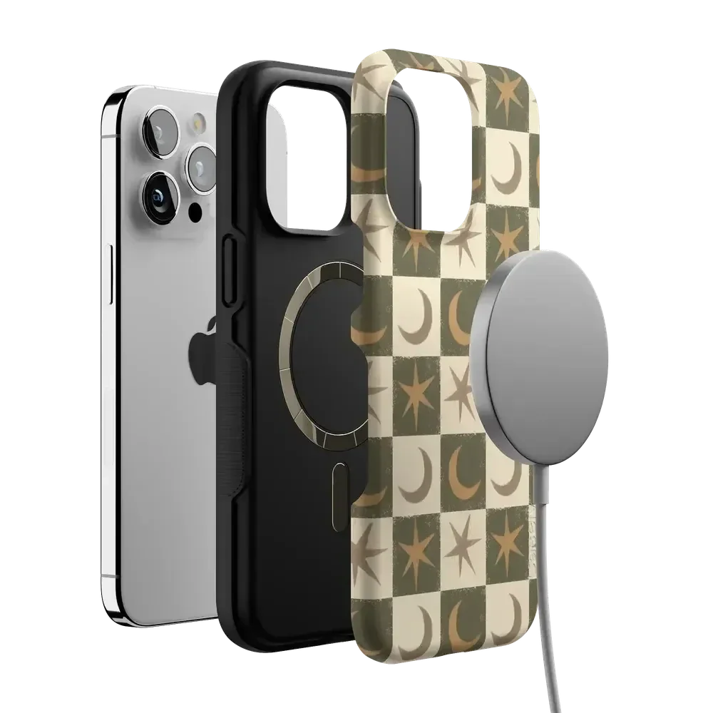 Mystic Moonstar | Green Celestial Case Phone Case get.casely