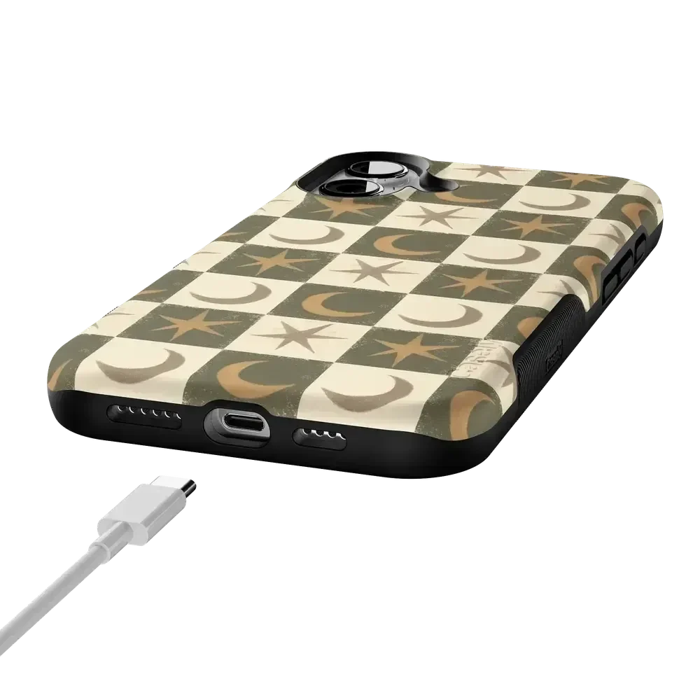 Mystic Moonstar | Green Celestial Case Phone Case get.casely