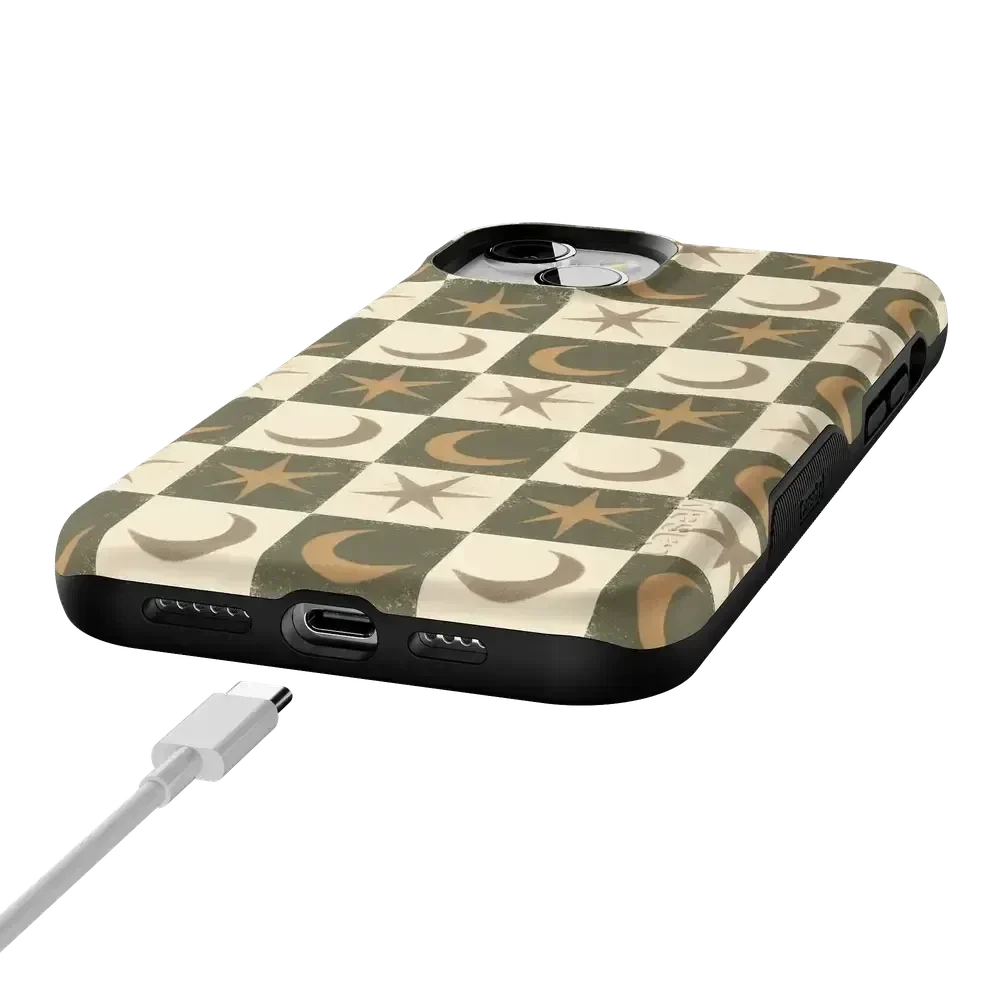 Mystic Moonstar | Green Celestial Case Phone Case get.casely