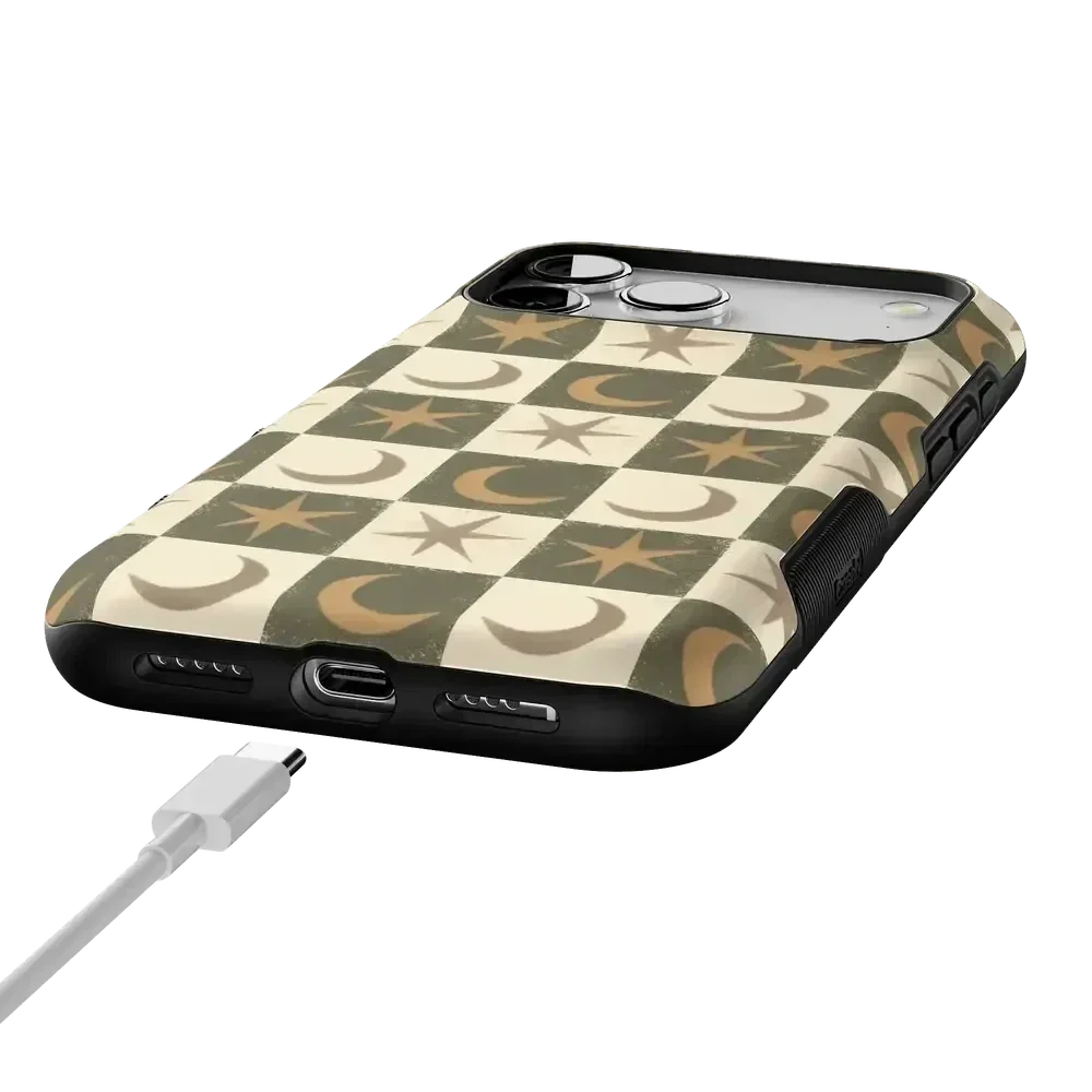 Mystic Moonstar | Green Celestial Case Phone Case get.casely