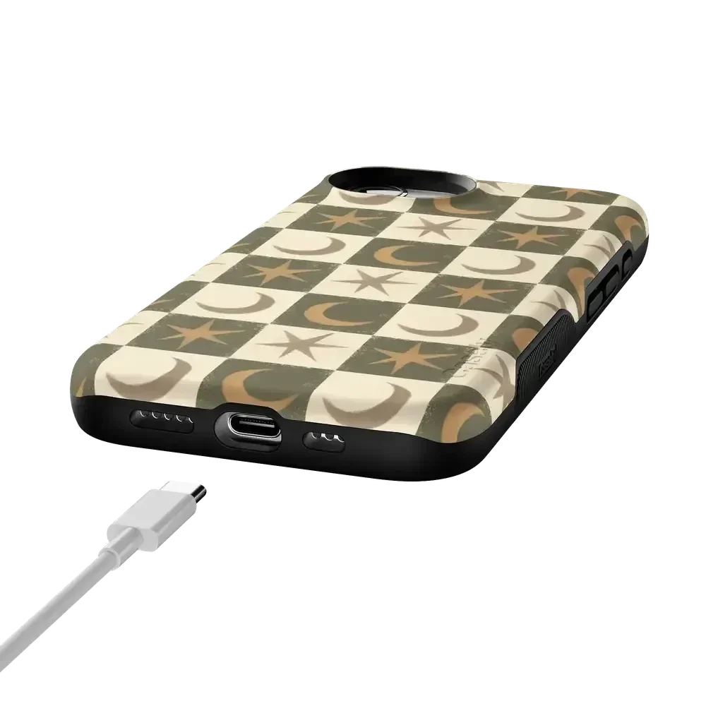 Mystic Moonstar | Green Celestial Case Phone Case get.casely