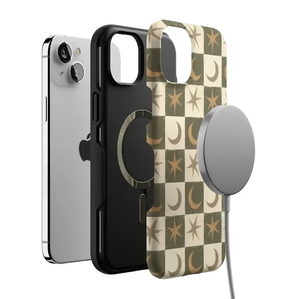 Mystic Moonstar | Green Celestial Case Phone Case get.casely