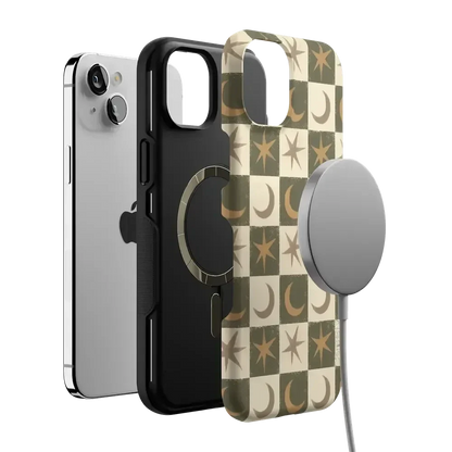 Mystic Moonstar | Green Celestial Case Phone Case get.casely
