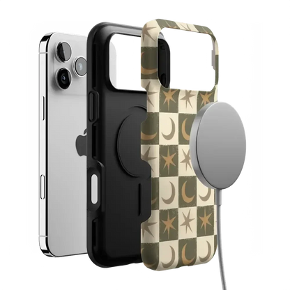 Mystic Moonstar | Green Celestial Case Phone Case get.casely