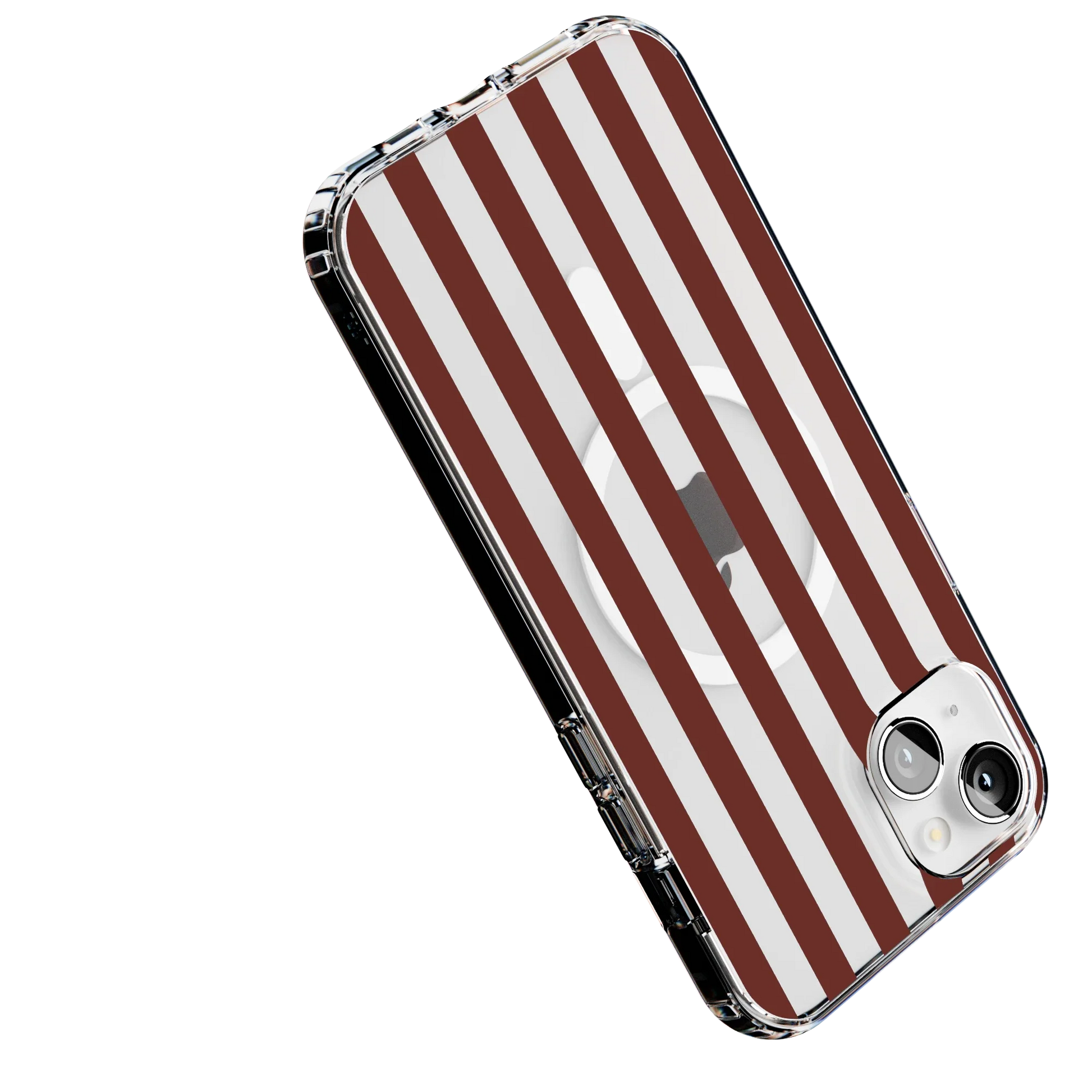 Sunday in Brooklyn | Burgundy Stripes Case