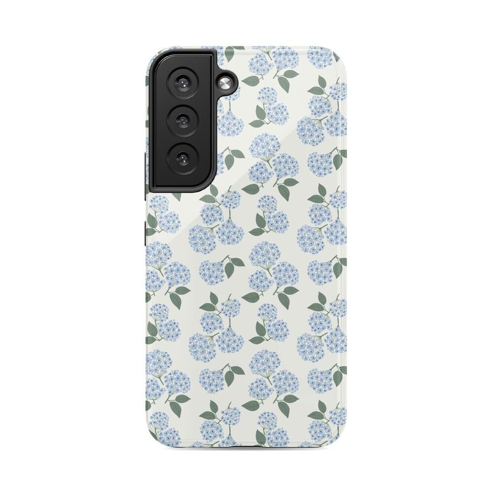 Nantucket Cottage | Blue Hydrangea Case iPhone Case get.casely Essential Galaxy S22