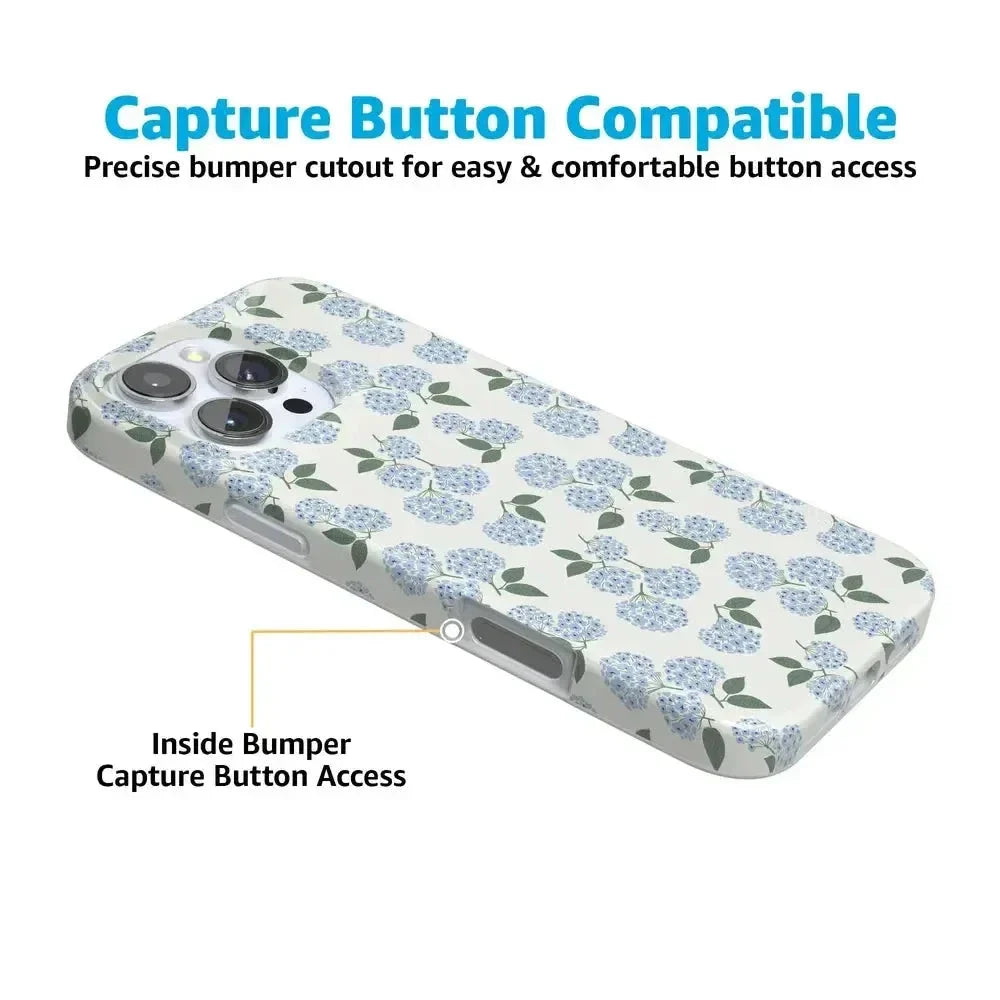 Nantucket Cottage | Blue Hydrangea Case iPhone Case get.casely