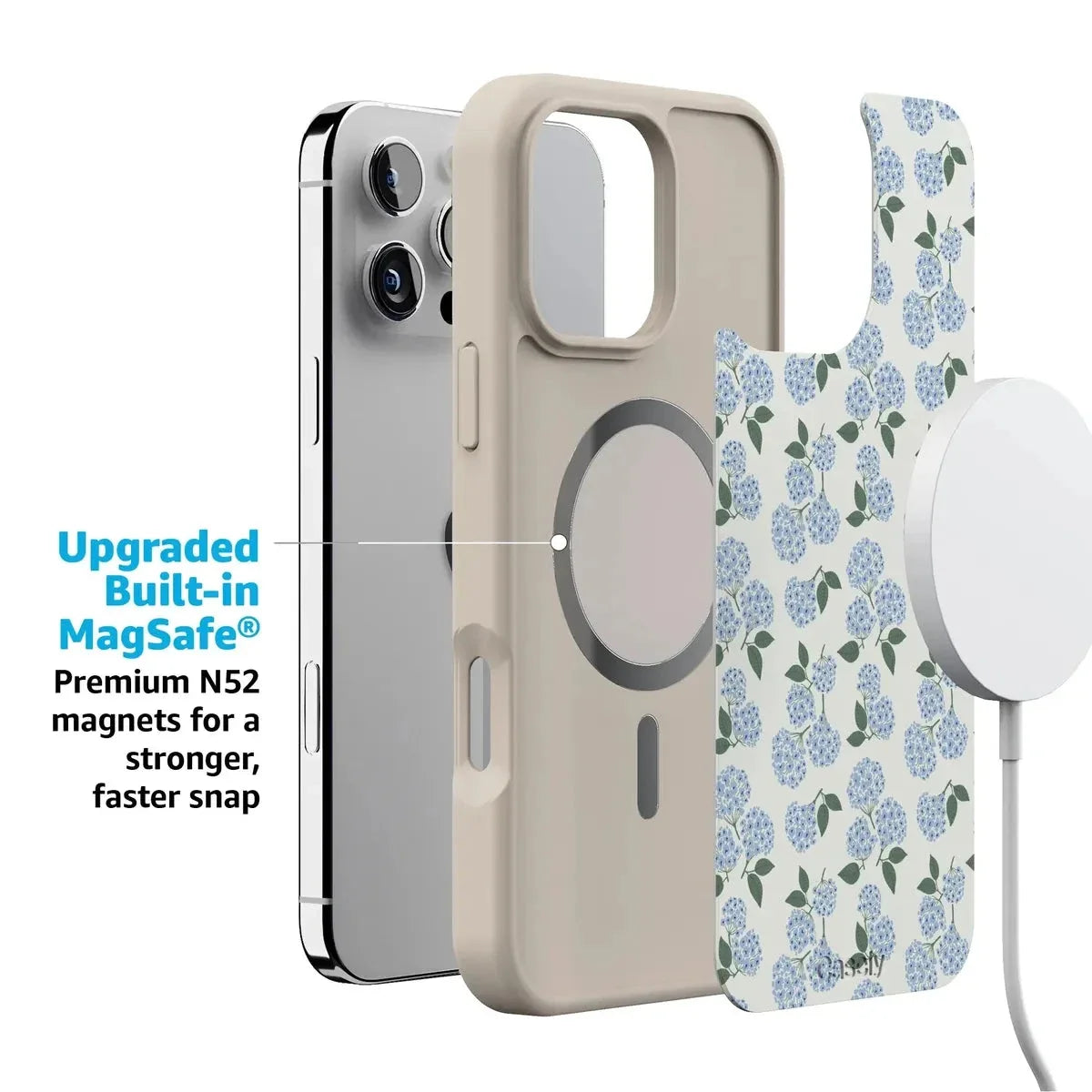 Nantucket Cottage | Blue Hydrangea Case iPhone Case get.casely