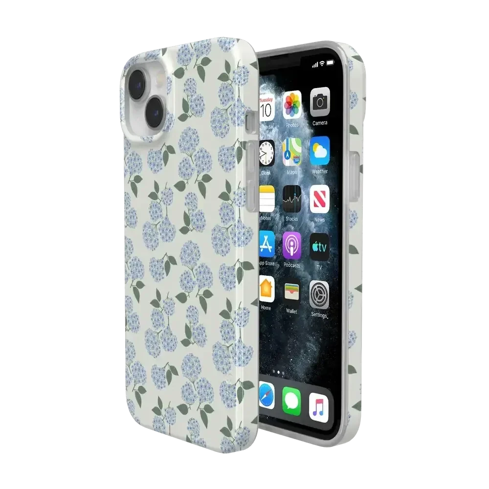 Nantucket Cottage | Blue Hydrangea Case iPhone Case get.casely