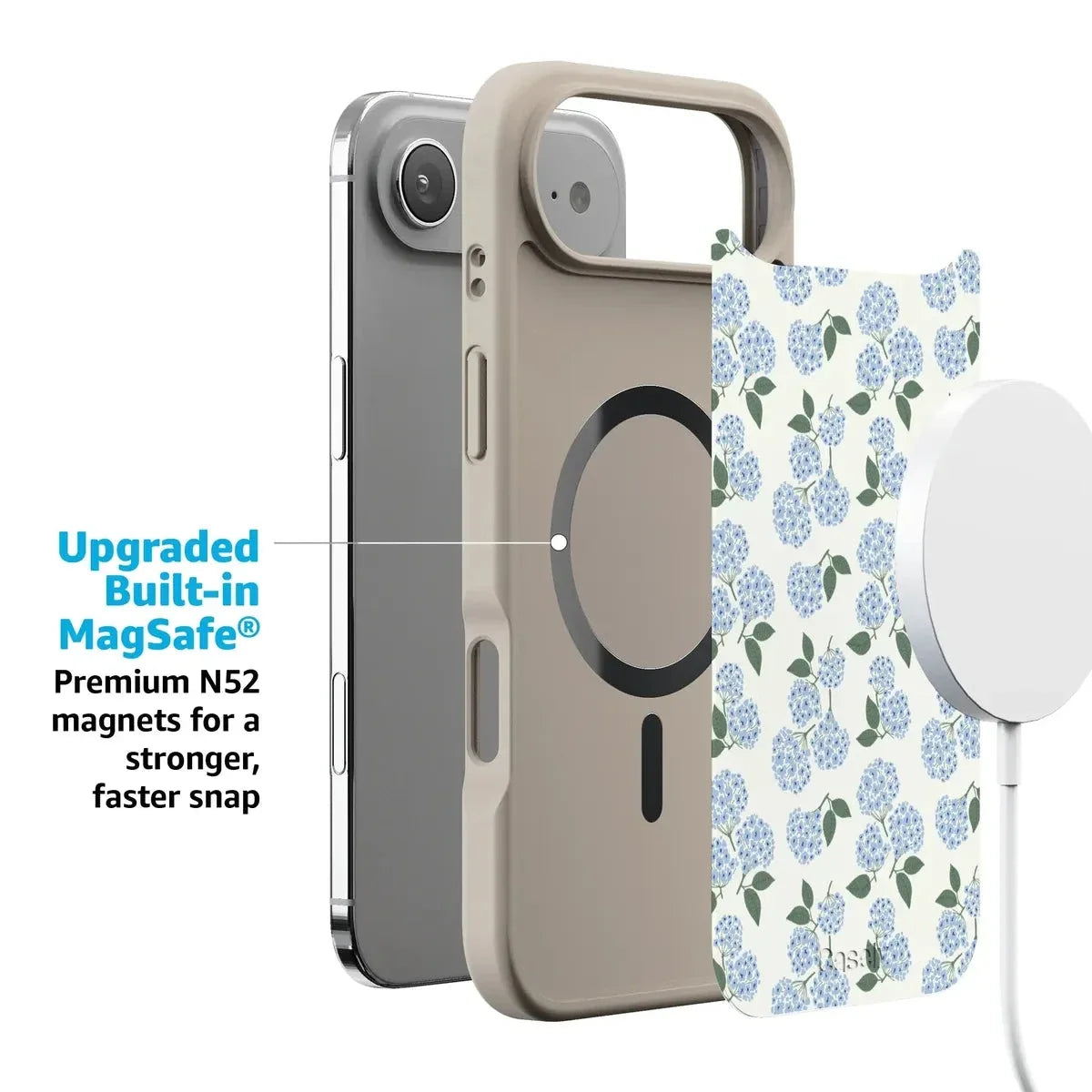 Nantucket Cottage | Blue Hydrangea Case iPhone Case get.casely