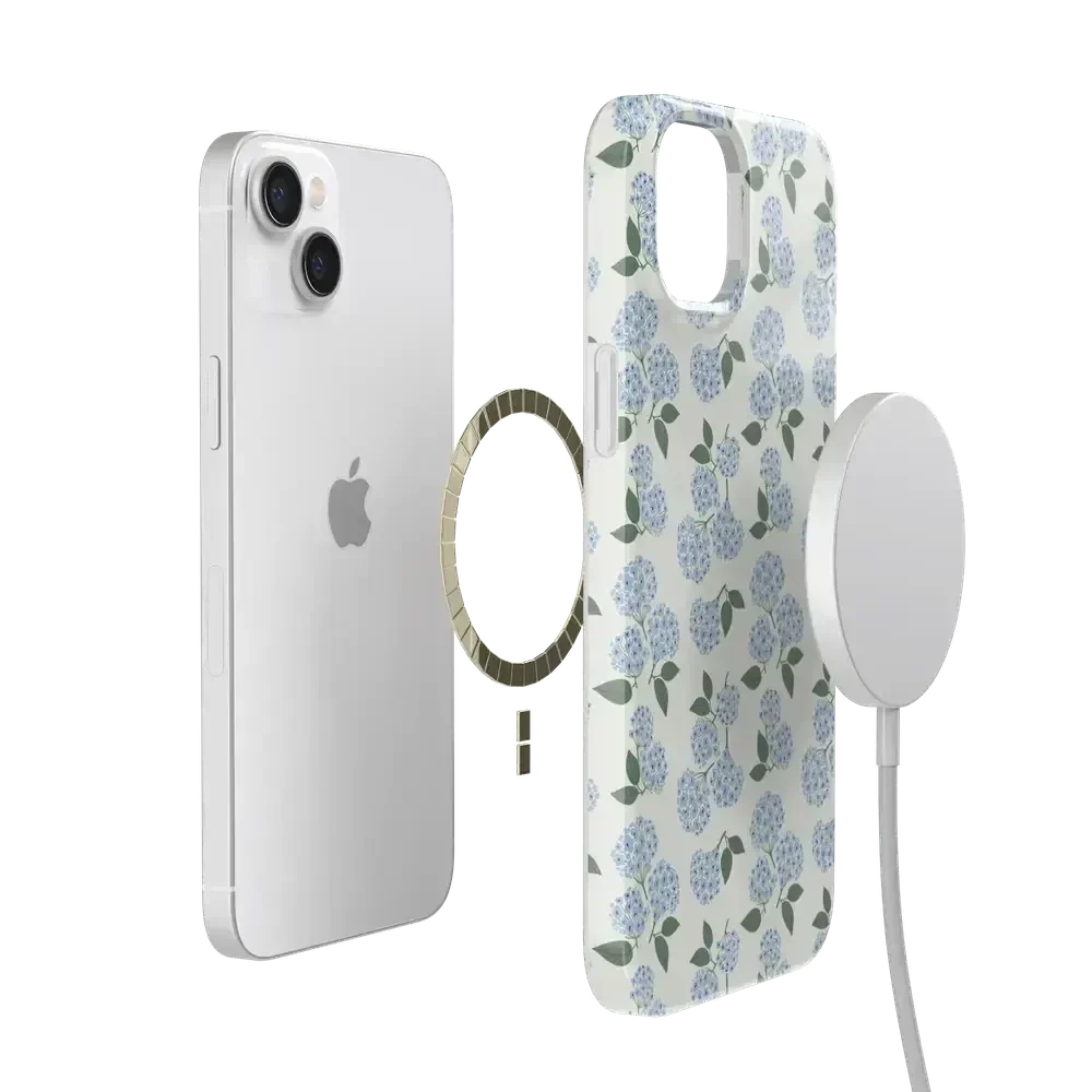 Nantucket Cottage | Blue Hydrangea Case iPhone Case get.casely