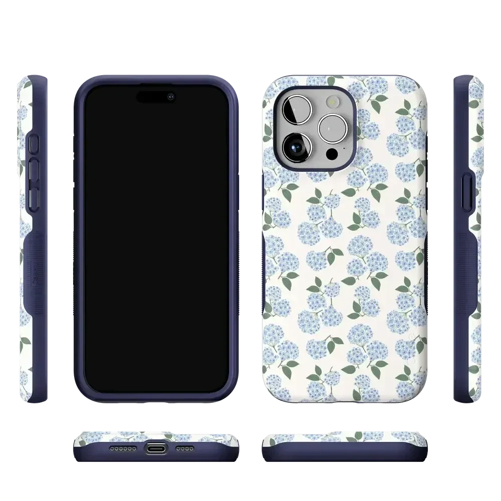 Nantucket Cottage | Blue Hydrangea Case iPhone Case get.casely