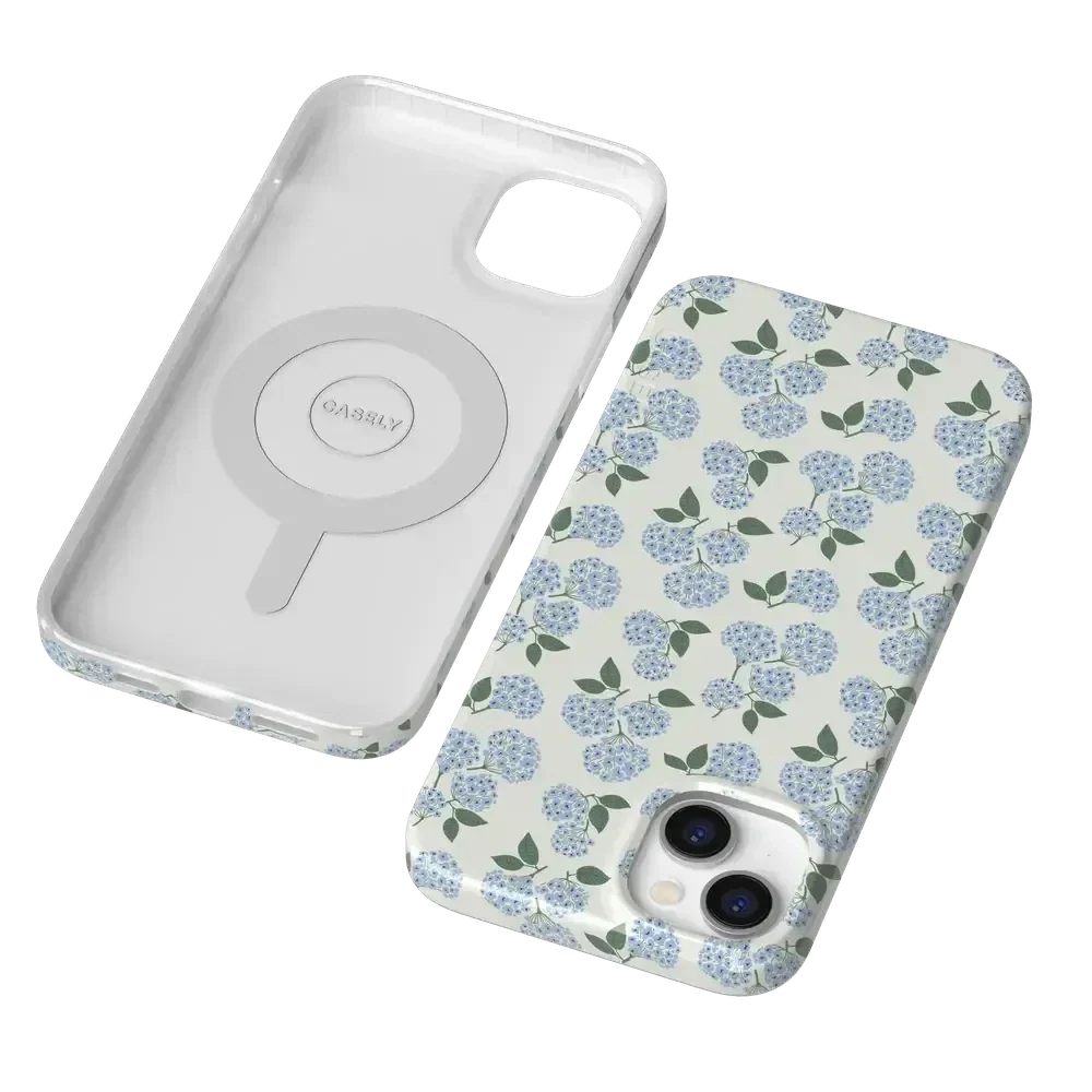 Nantucket Cottage | Blue Hydrangea Case iPhone Case get.casely