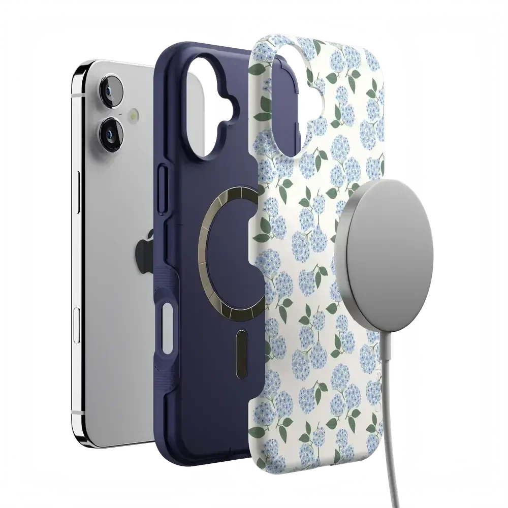 Nantucket Cottage | Blue Hydrangea Case iPhone Case get.casely