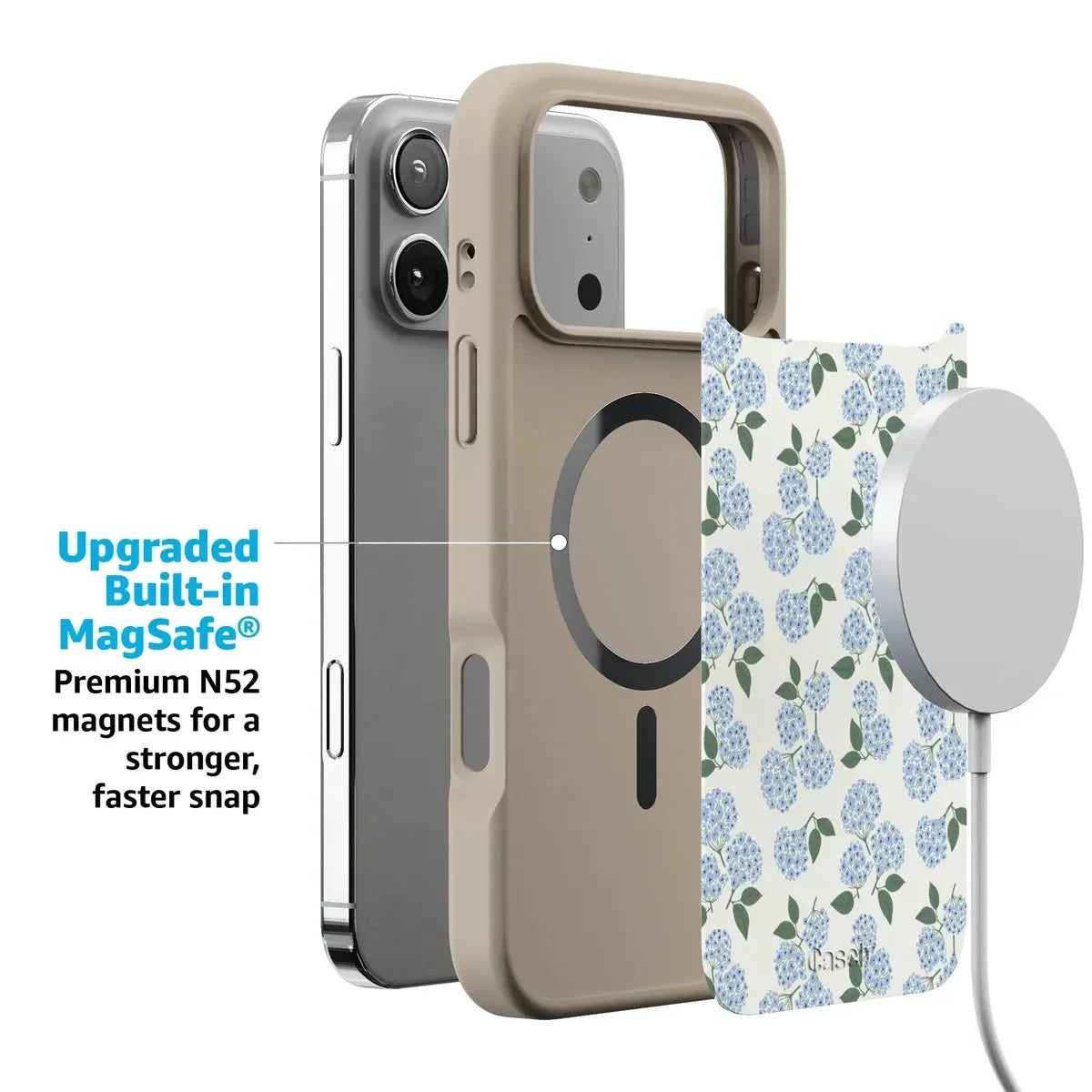 Nantucket Cottage | Blue Hydrangea Case iPhone Case get.casely