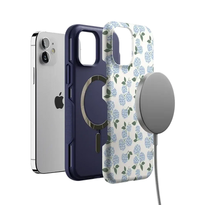 Nantucket Cottage | Blue Hydrangea Case iPhone Case get.casely