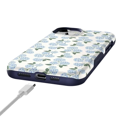 Nantucket Cottage | Blue Hydrangea Case iPhone Case get.casely